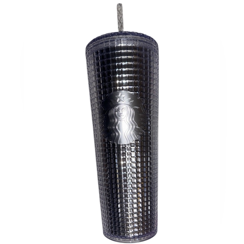 Starbucks Holiday Tumbler- 2020 Silver Grid Tumbler